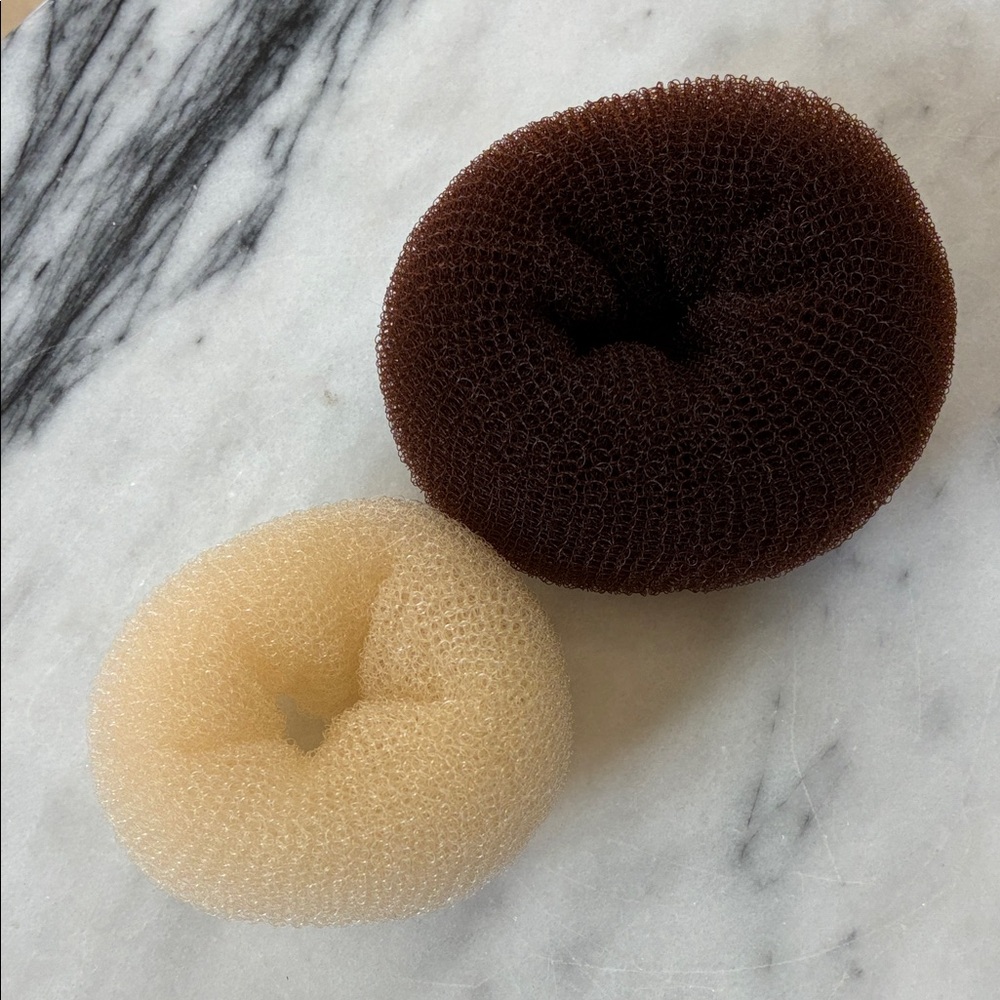 H&M Brown and Cream Hair Donut Set